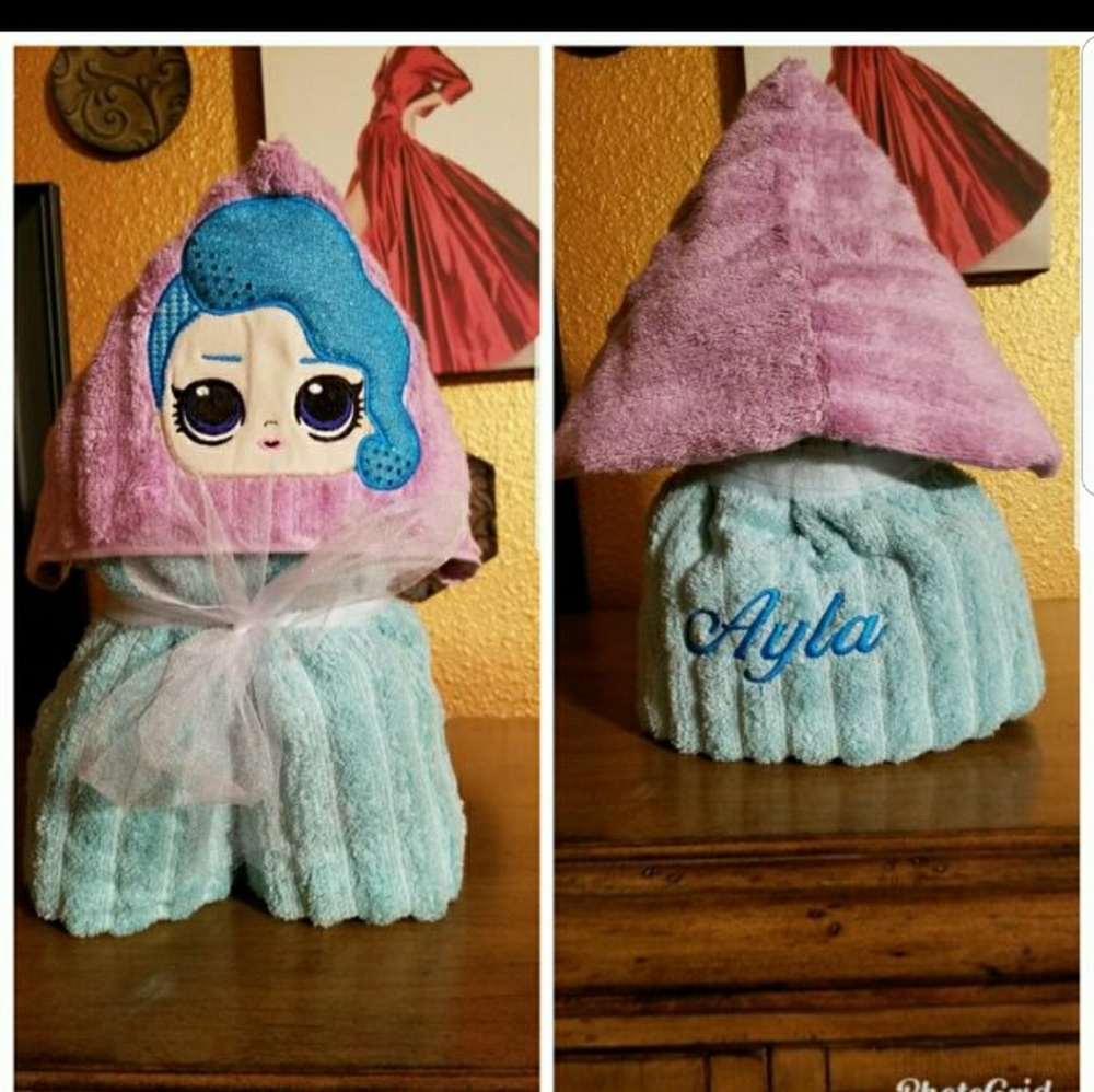 Lol surprise doll hooded towel or pool towel